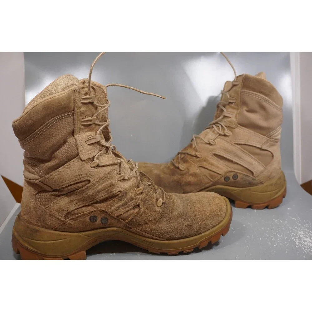 Bates E01450 M8 Hot Weather Tactical Desert Boots Men’s 12.5 N Vibram Tan USMC